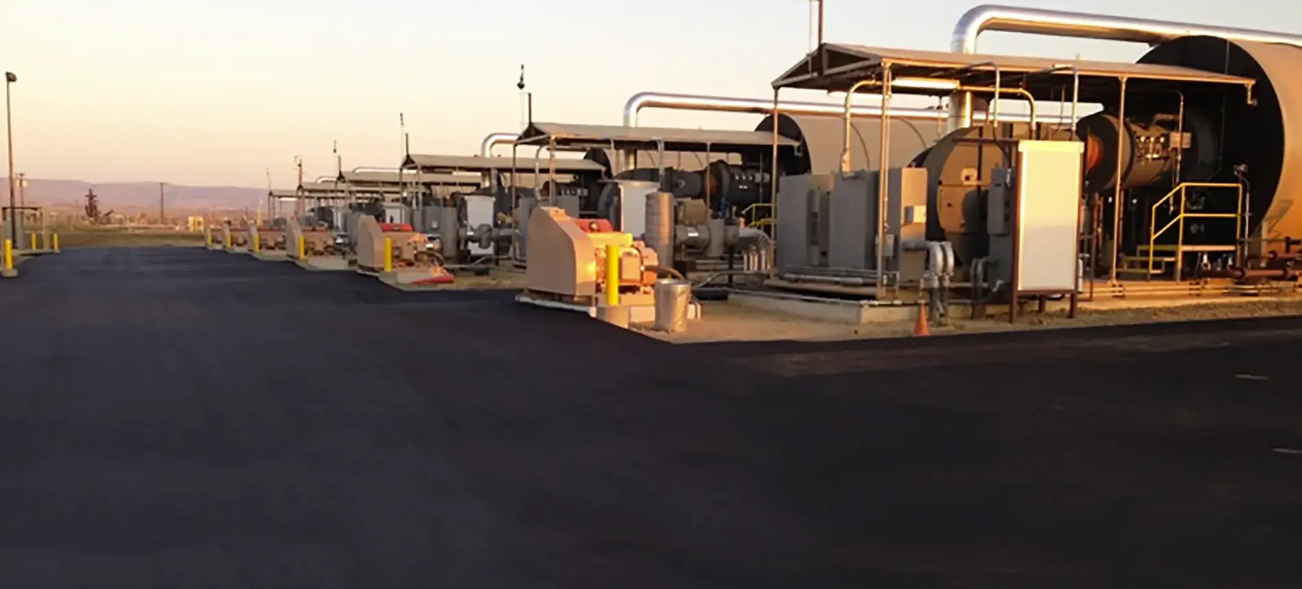 Asphalt & Concrete Construction Services for Oil Fields