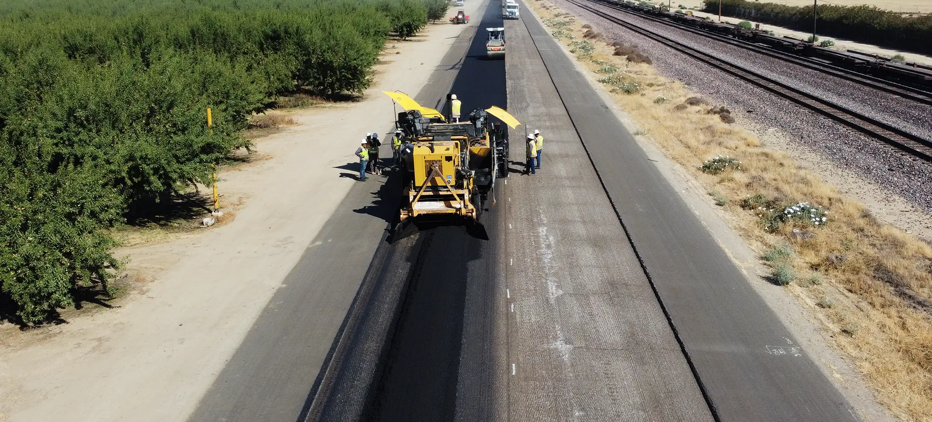 Professional Asphalt Paving Services on Road Project